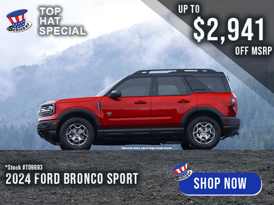 New 2024 Ford Bronco Sport - Up To $2,941 Off MSRP!