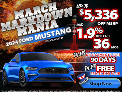 New 2024 Ford Mustang - 1.9% APR & Up To $5,336 Off MSRP!