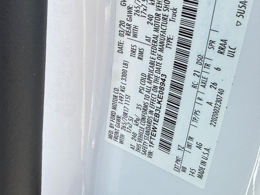 2020 Ford F-150 XL
