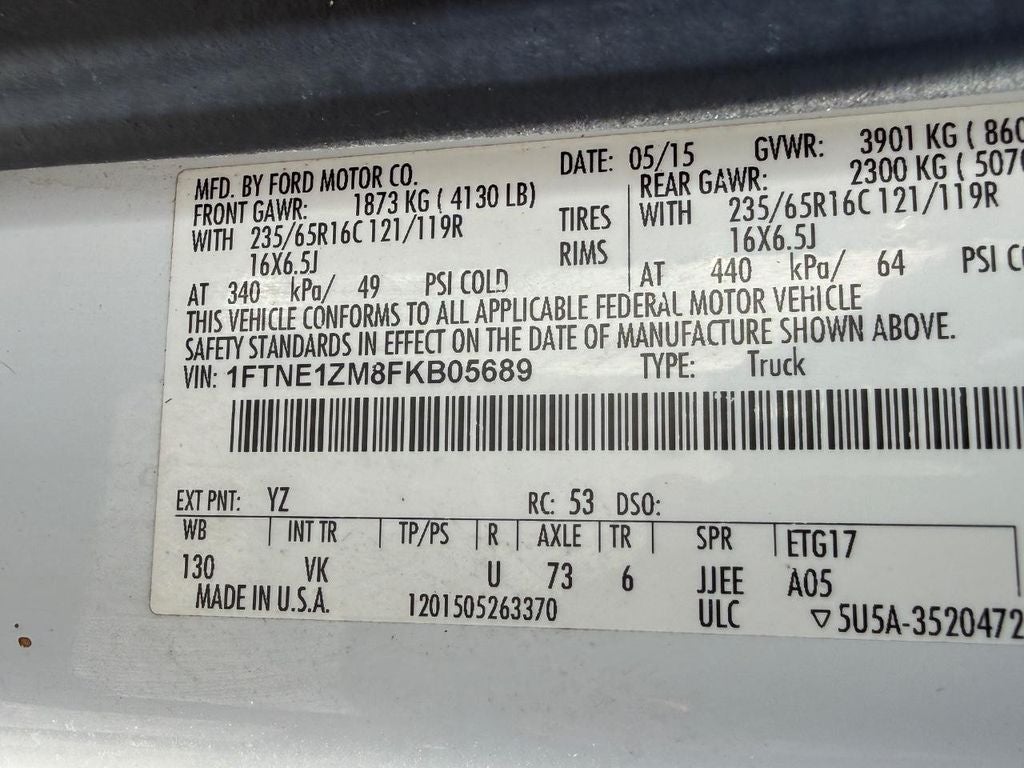 2015 Ford Transit Van Base