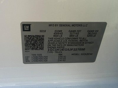 2018 Chevrolet Silverado Work Truck