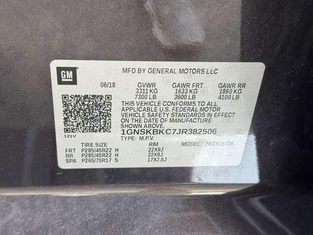 2018 Chevrolet Tahoe LT
