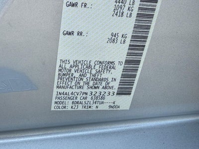 2023 Nissan Altima 2.0 SR