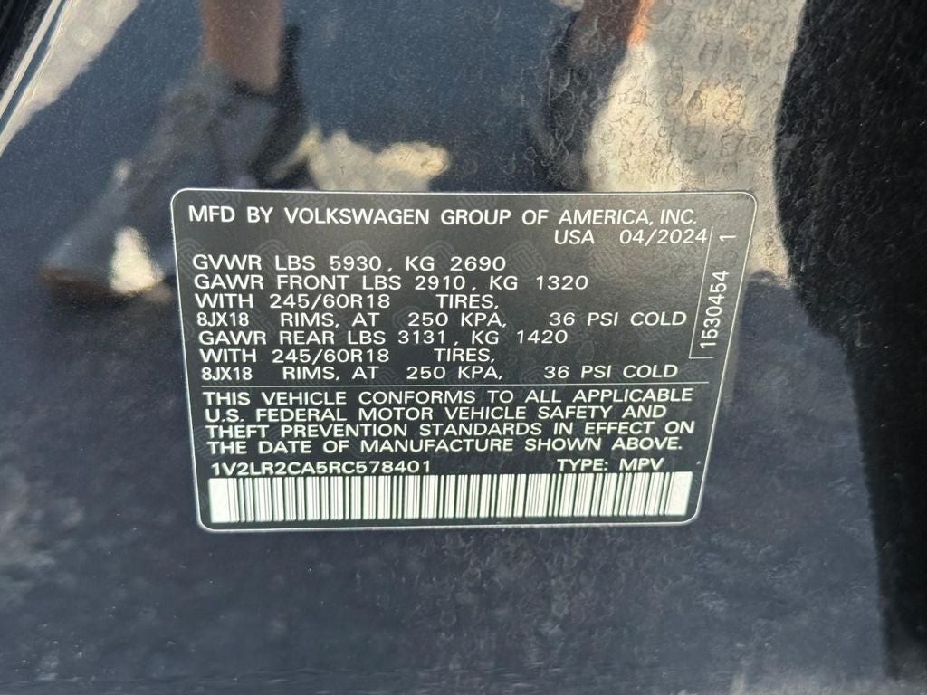 2024 Volkswagen Atlas 2.0T SE