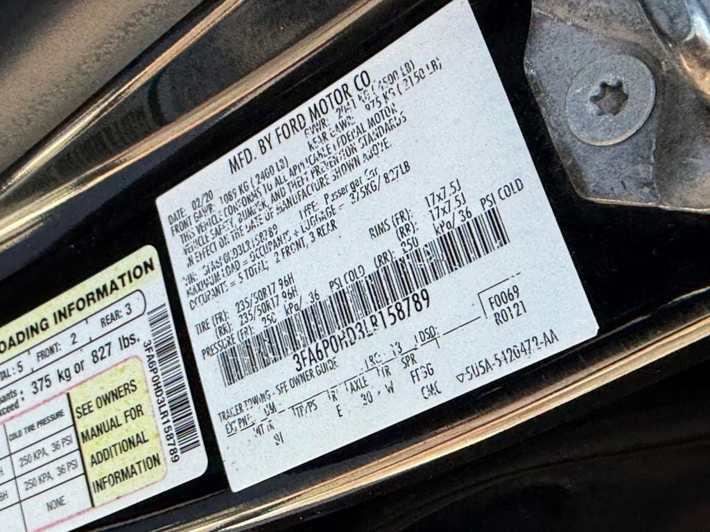 2020 Ford Fusion SE