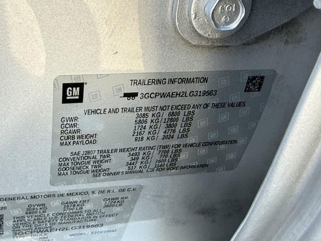 2020 Chevrolet Silverado Work Truck