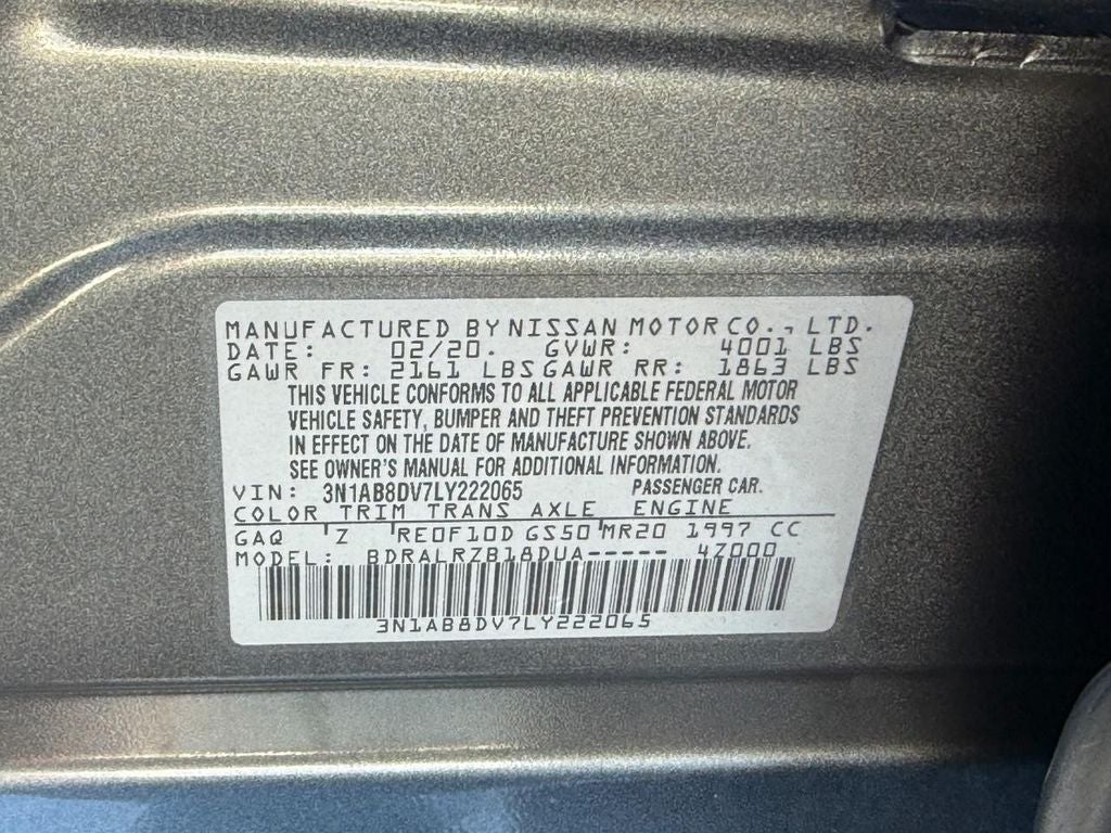 2020 Nissan Sentra SR