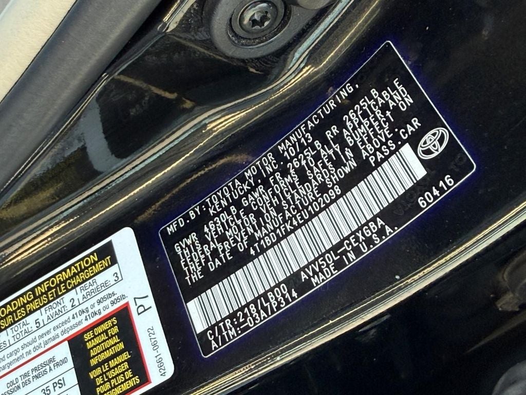 2014 Toyota Camry XLE