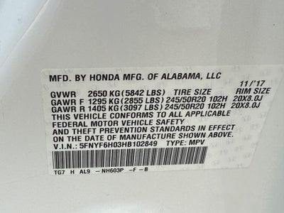 2017 Honda Pilot Elite