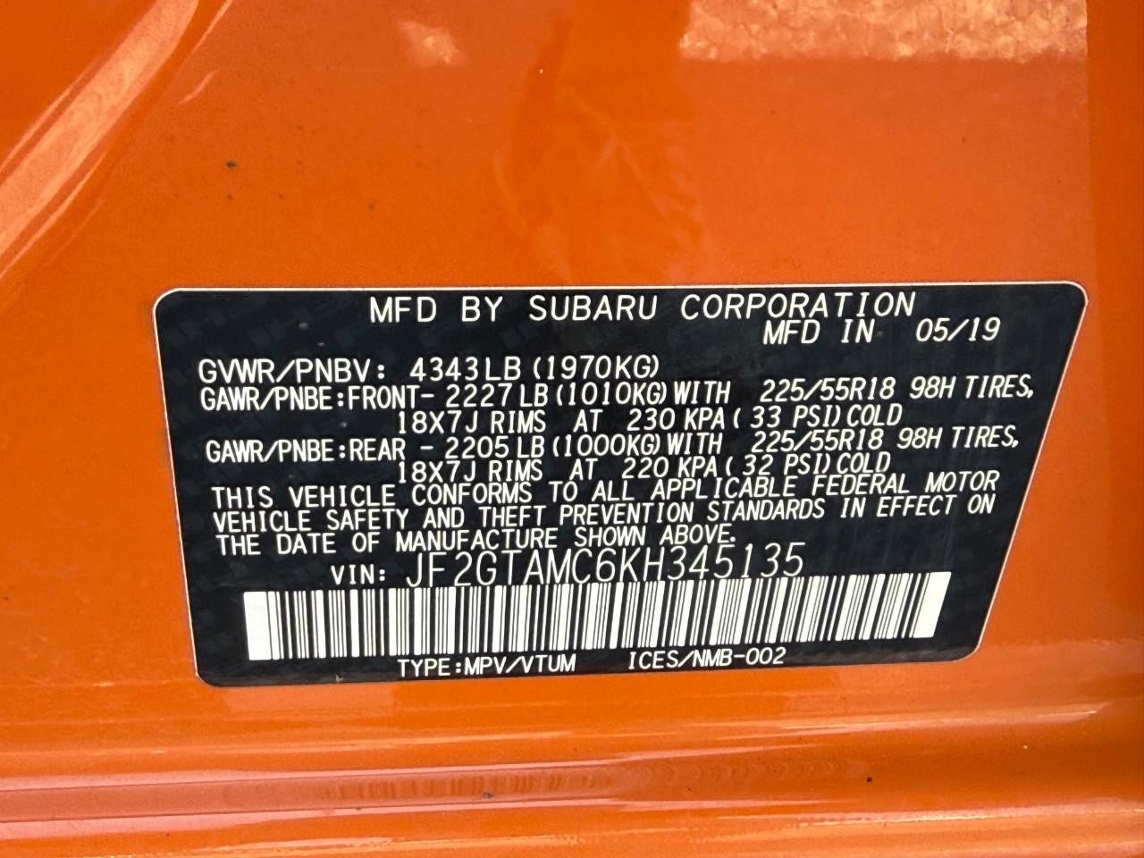 2019 Subaru Crosstrek Limited