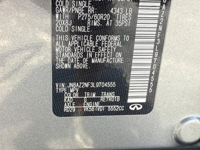 2020 INFINITI QX80 LUXE