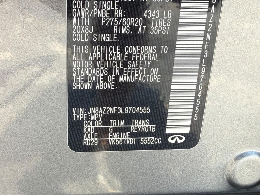 2020 INFINITI QX80 LUXE