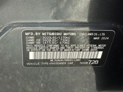 2024 Mitsubishi Mirage ES