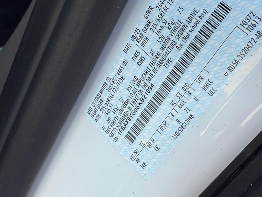 2025 Ford Transit Wagon XL