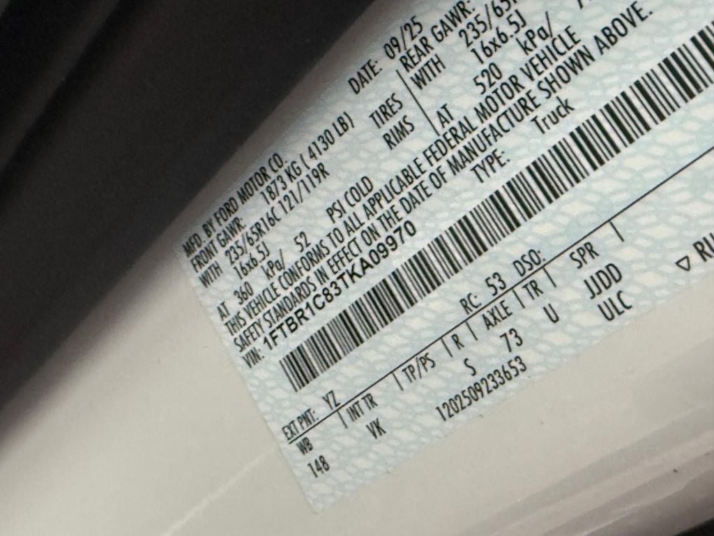 2026 Ford Transit Van Base