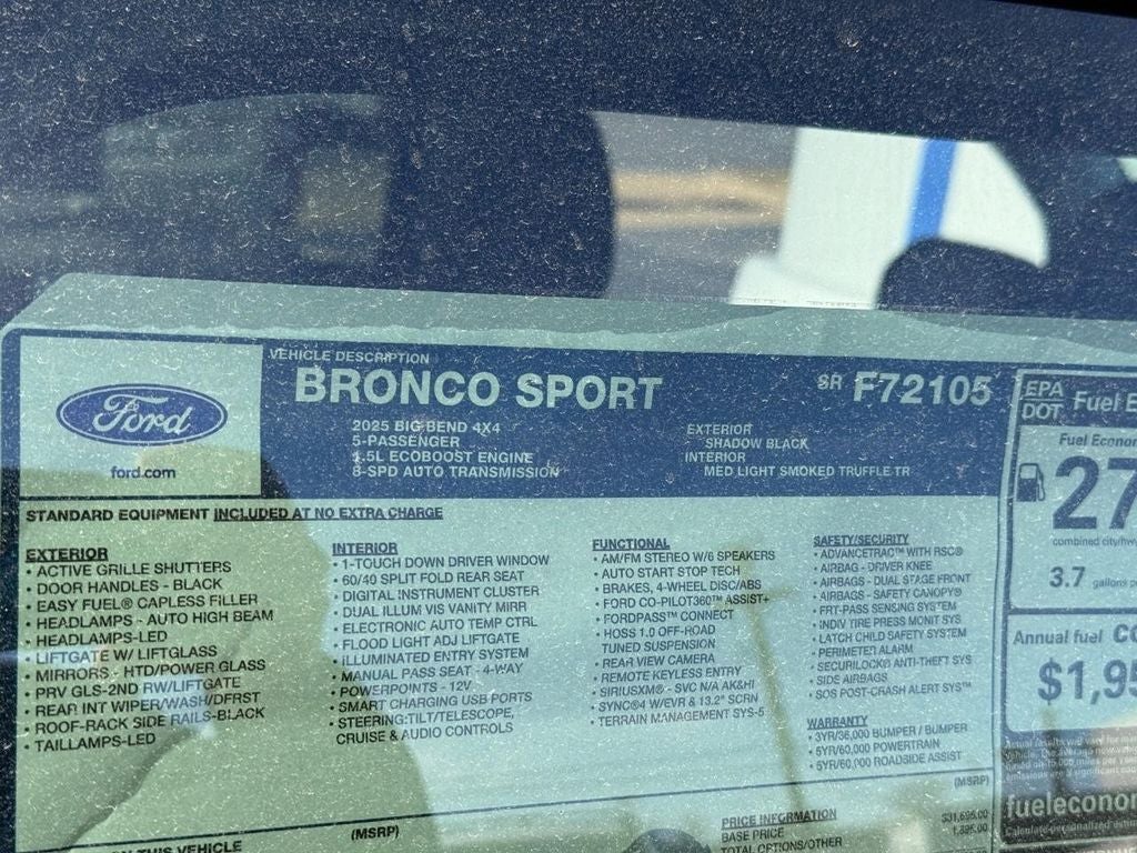 2025 Ford Bronco Sport Big Bend
