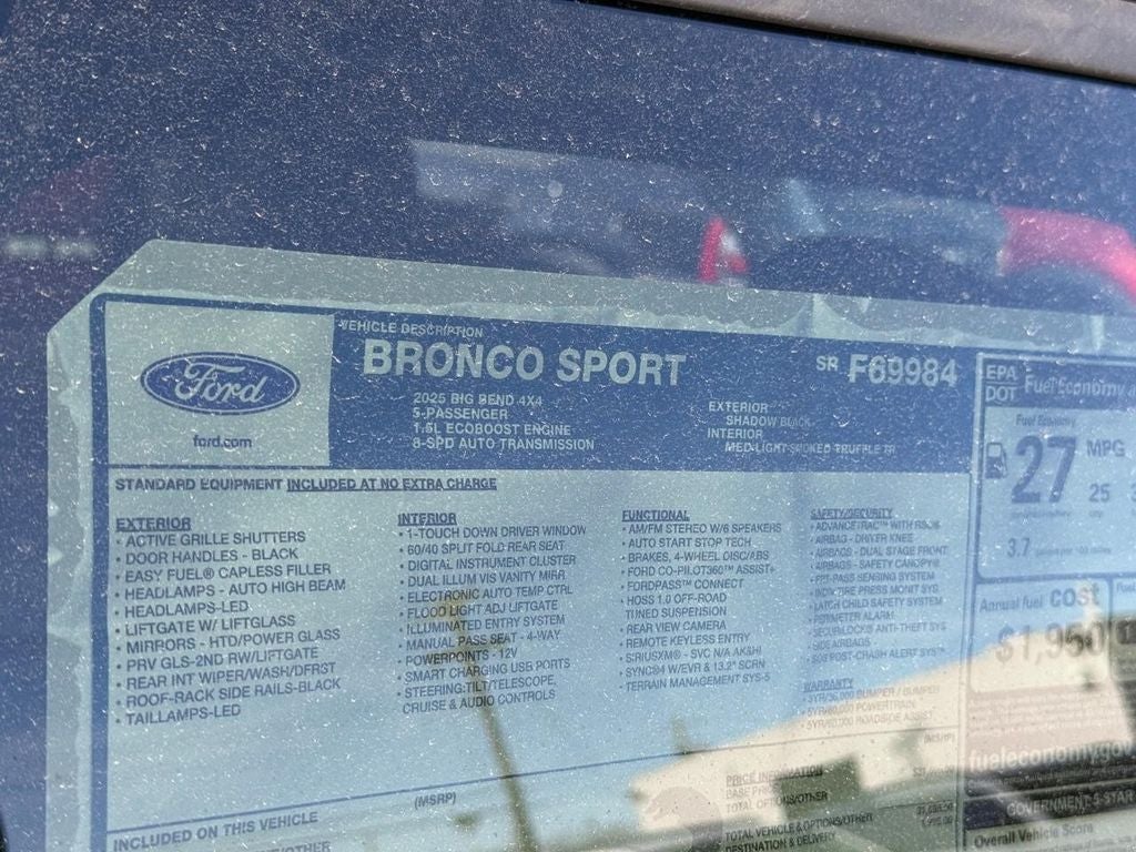 2025 Ford Bronco Sport Big Bend