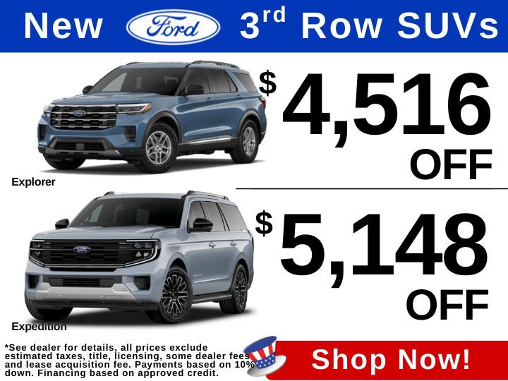 New Ford 3rd Row SUVs