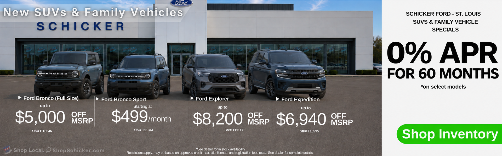 SUVs and family vehicles