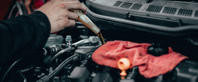 Used Truck Being Serviced